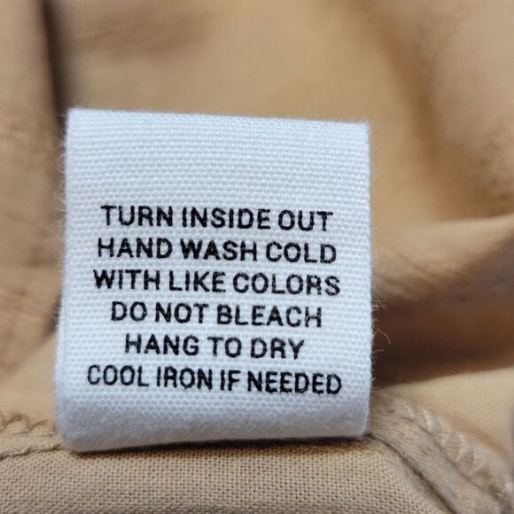 Mine Cotton Embroidered Tan Peasant Flutter Sleeve Boho Women's Top - Picture 9 of 10